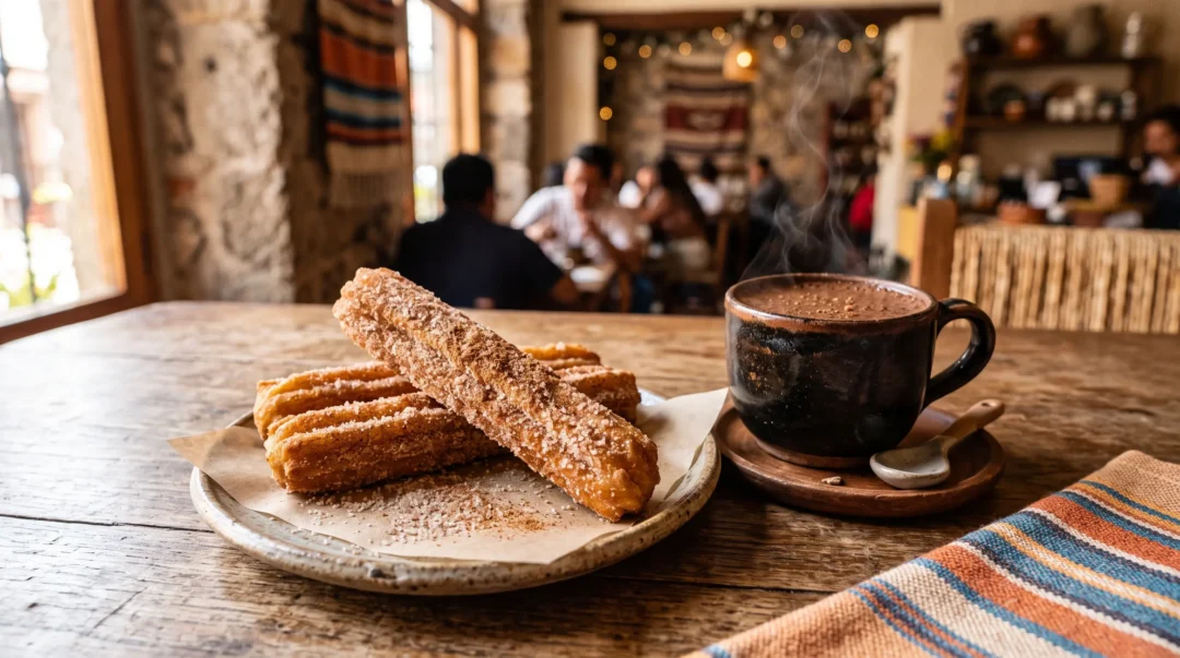 Churros de Barrio con Chocolate Caliente