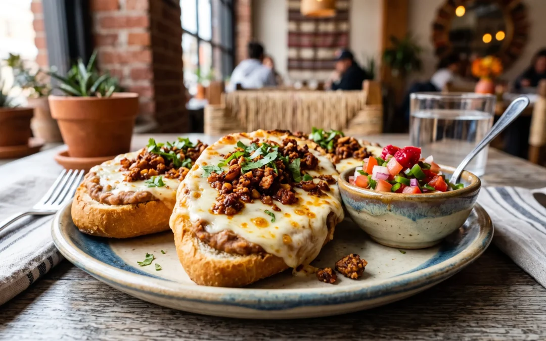 Molletes de la Casa con Chorizo Almendrado