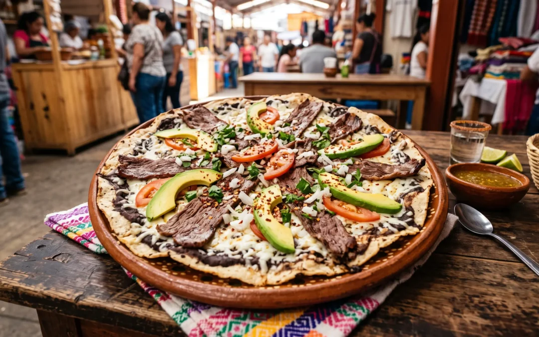 Tlayuda Tradicional de Tasajo